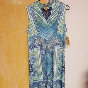 One world sundress embellished what's silver